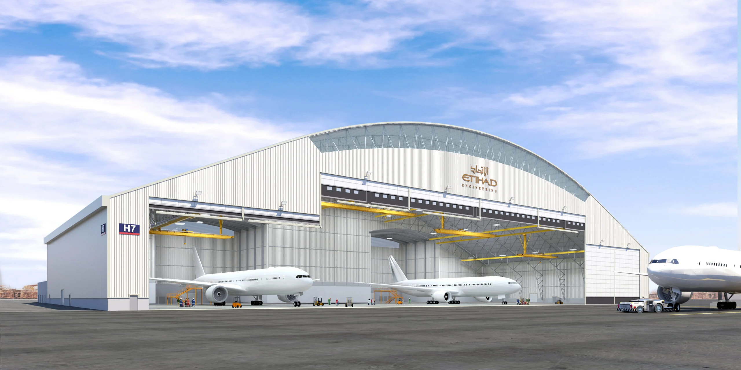 H7 Hangar – Etihad Engineering – HVAC project in Abu Dhabi